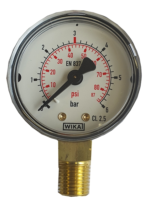 Drukmeter Manometer 0-6 Bar