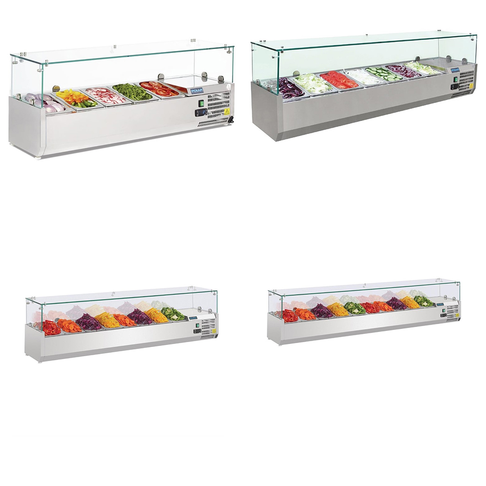 Opzetkoelvitrine GN 1/4