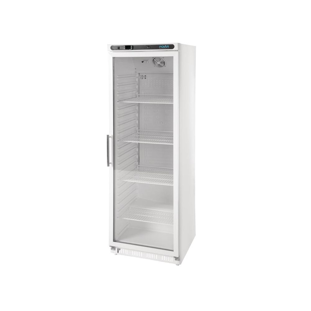 Polar C-serie evenementen glasdeurkoelkast 400 liter – RVS (Inox) frame - Afbeelding 12