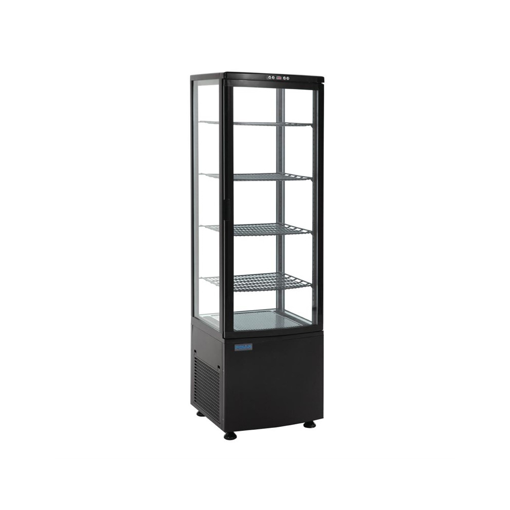 Polar koelvitrine met gebogen glasdeur 235L - Afbeelding 3