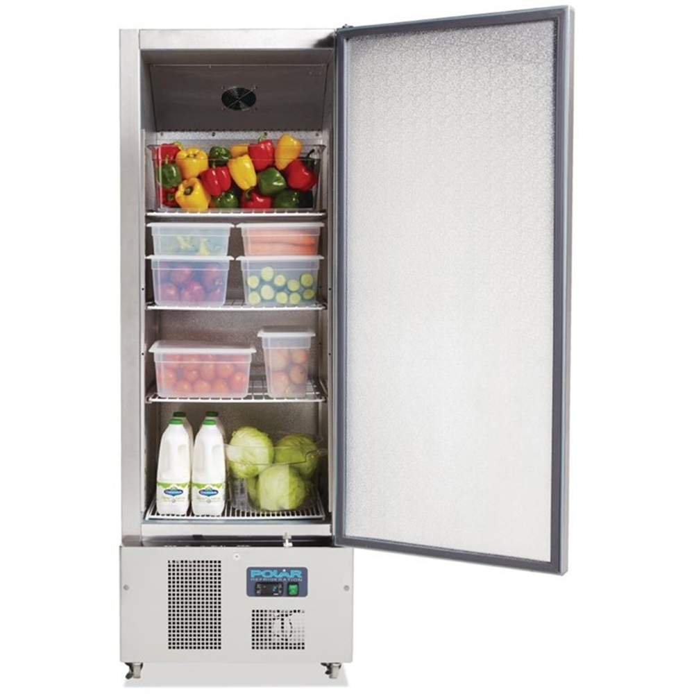 Polar slimline RVS (Inox) koelkast 440 liter - Afbeelding 2