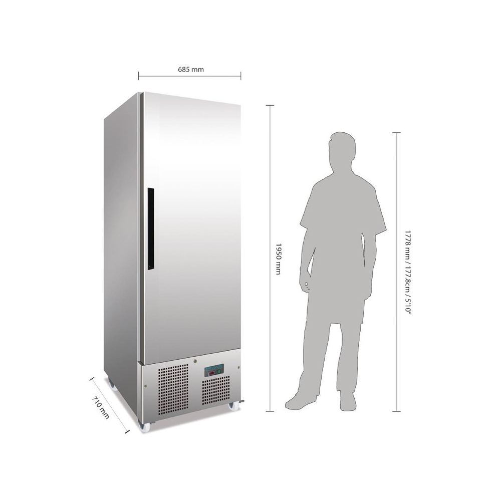 Polar slimline Vrieskast 440L - Afbeelding 4