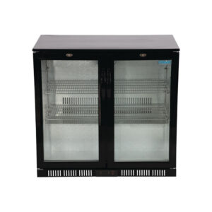 Polar G-serie 2-deurs barkoeling met klapdeuren zwart 198L - GL012 (2)