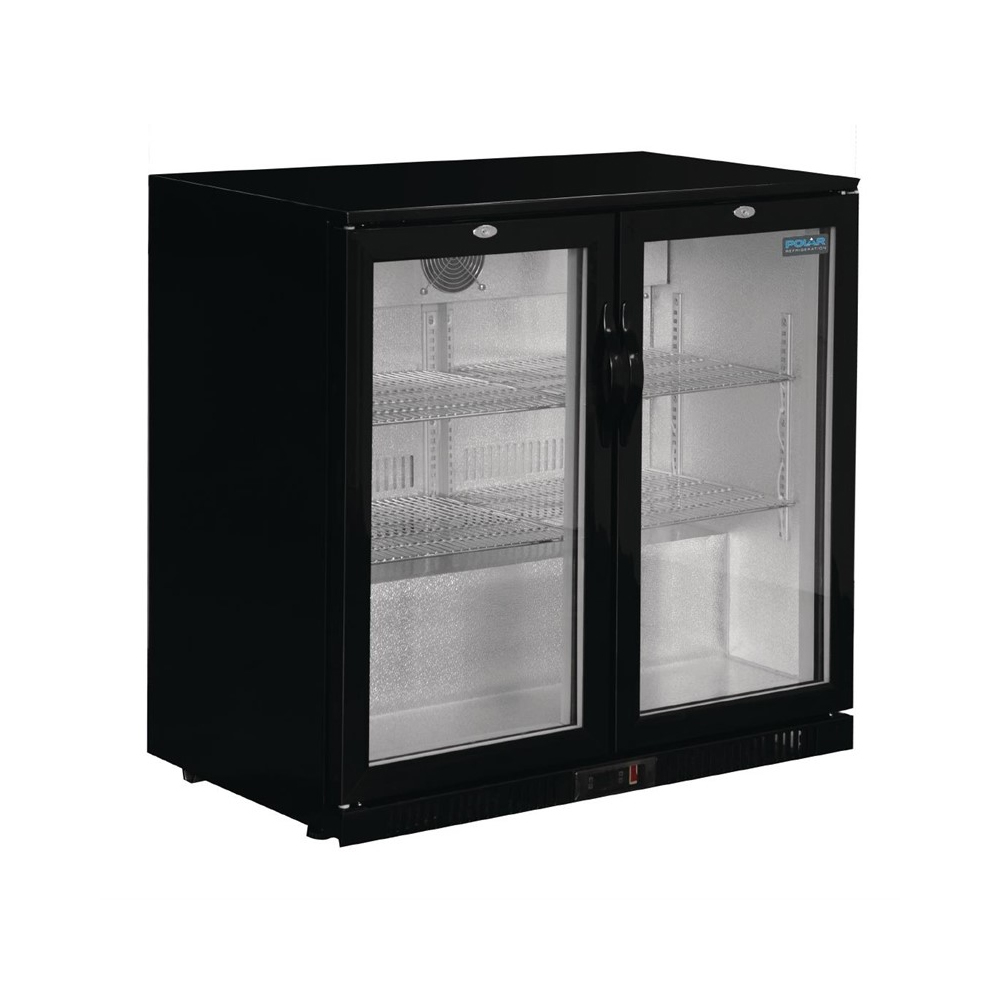 Polar G-serie 2-deurs barkoeling met klapdeuren zwart 208L - GL002 (12)