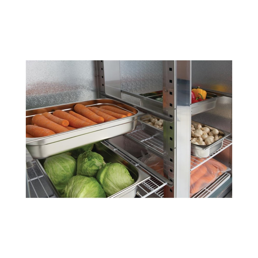 Polar slimline koelkast 960 liter – RVS (Inox) - Afbeelding 3