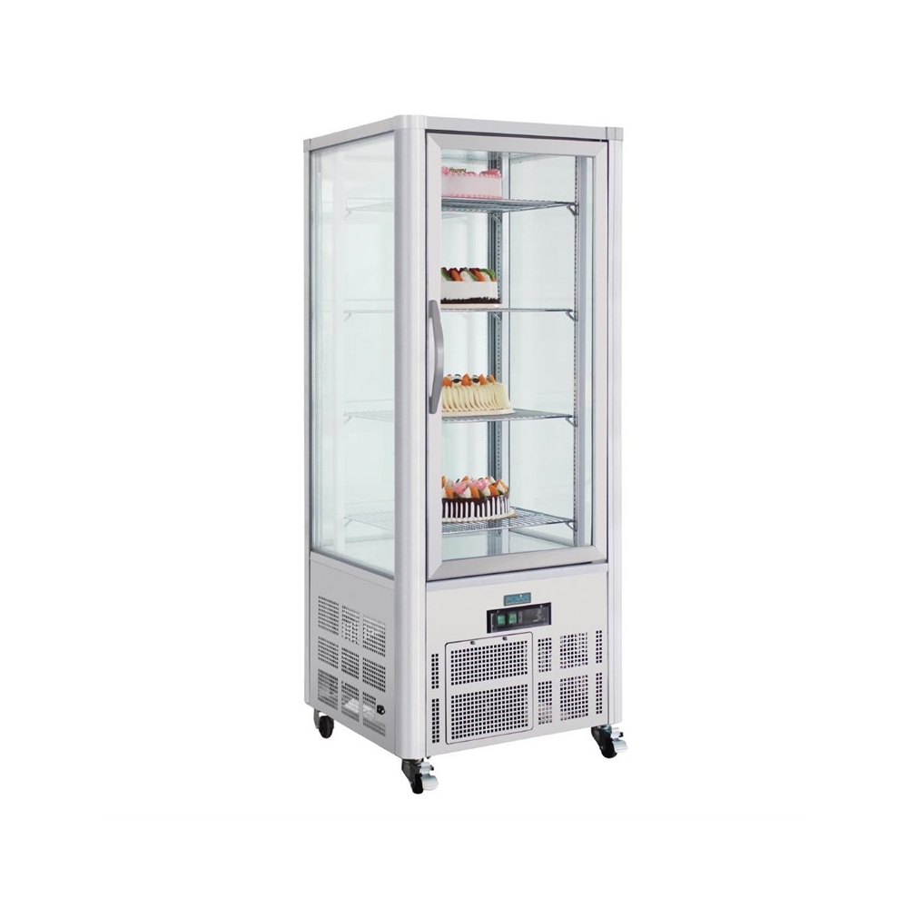 Polar RVS gebaksvitrine 400L