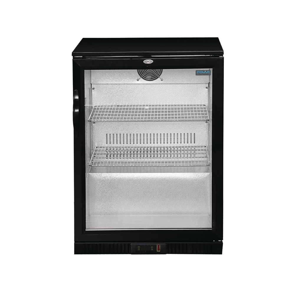 Polar G-serie laag model gekoelde bardisplay met klapdeur zwart 128L - GL011 (1)