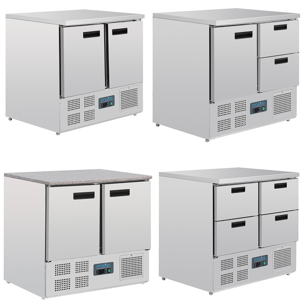 Polar Koelwerkbank met 2-segmenten