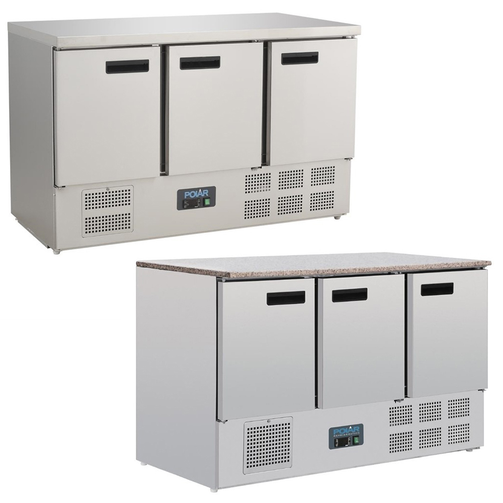 Polar Koelwerkbank met 3-segmenten