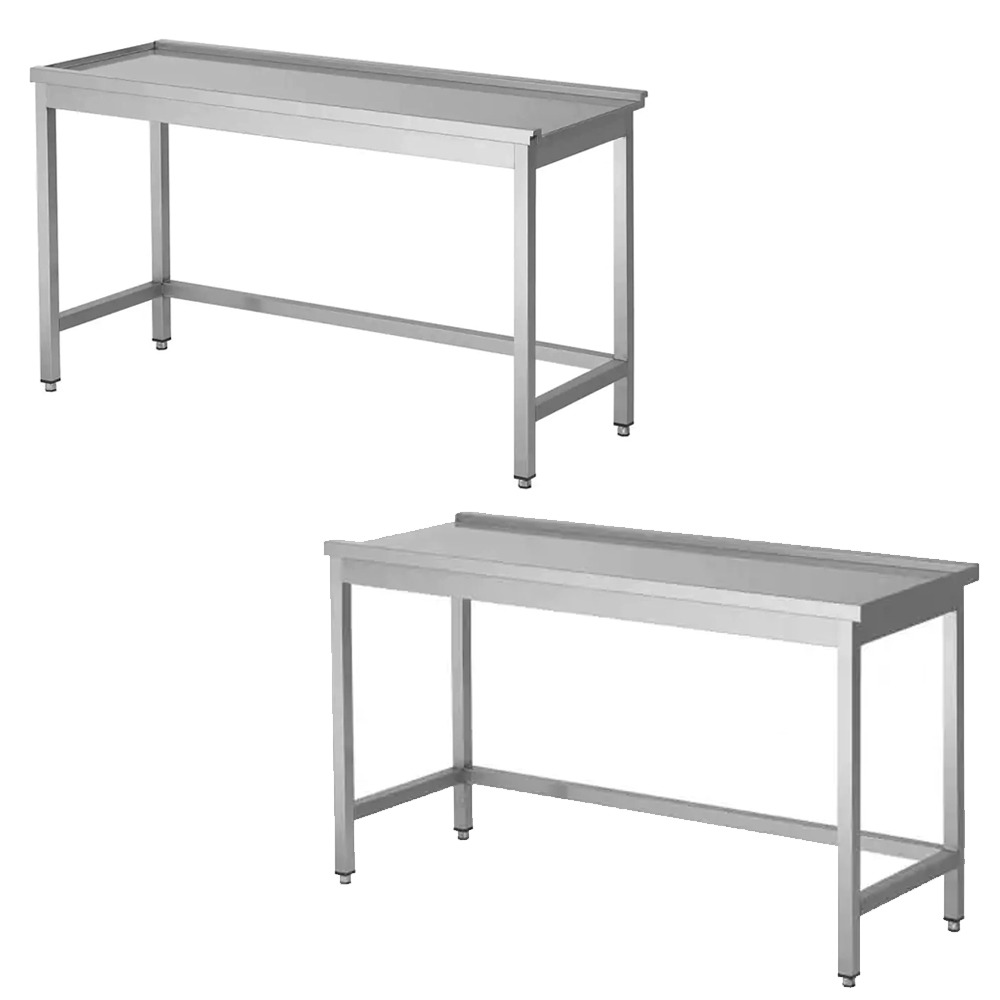 RVS Afvoertafel zonder bodemschap
