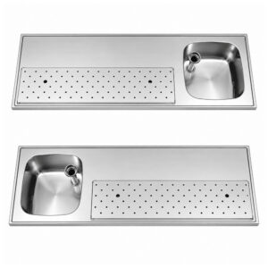 RVS / Inox spoeltapblad ST-BB150-1