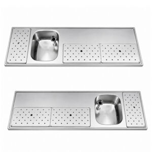 RVS / Inox spoeltapblad ST-BB180-1