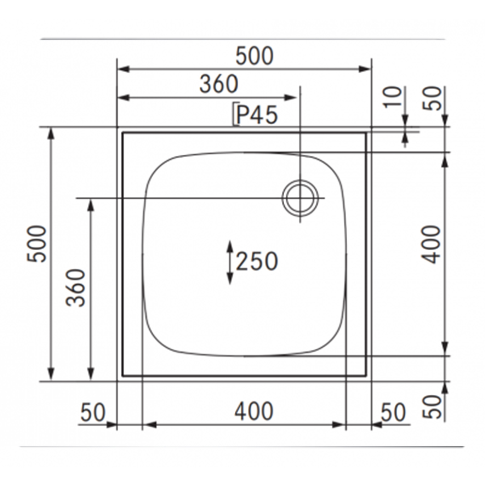 RVS / Inox spoelbak ST-SB50-1 - Afbeelding 2