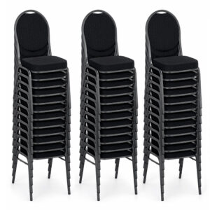 Stackchair stoel zwart (stapelstoel)