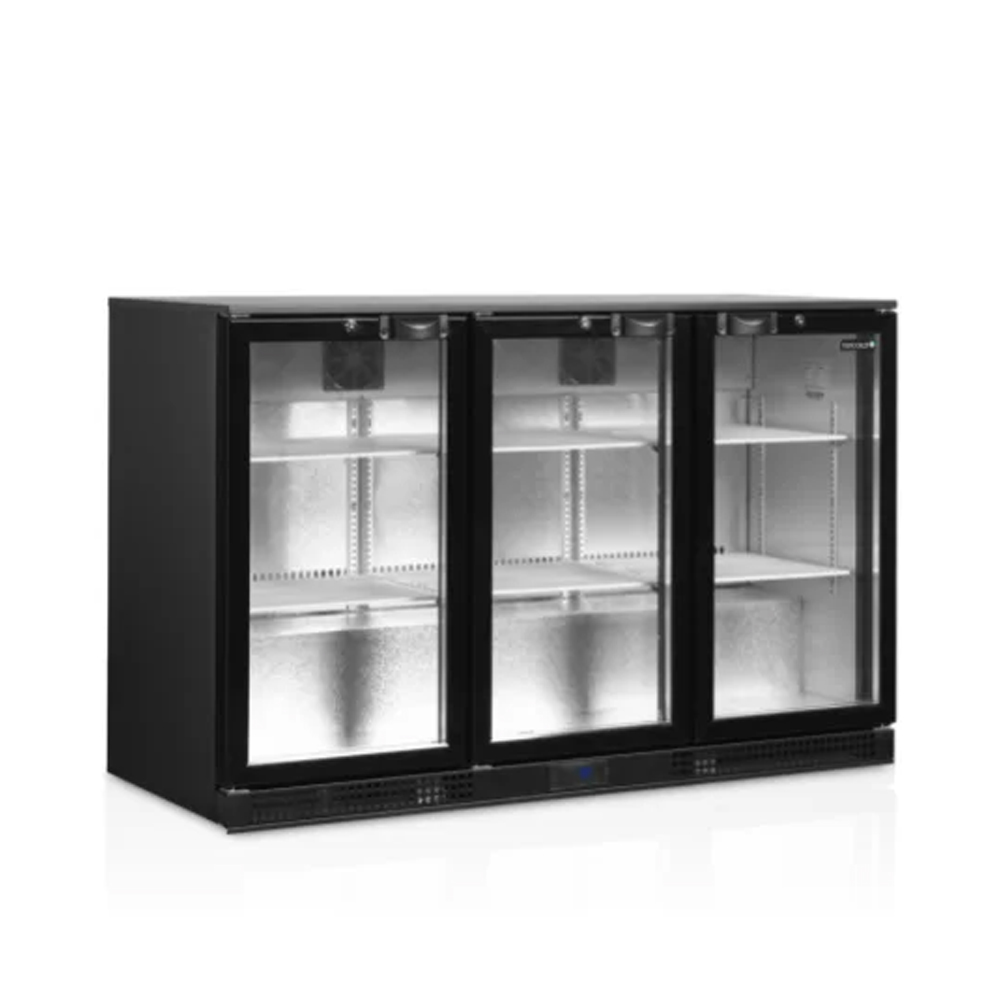Tefcold DB301H-3 3-deurs glasdeurkoeling