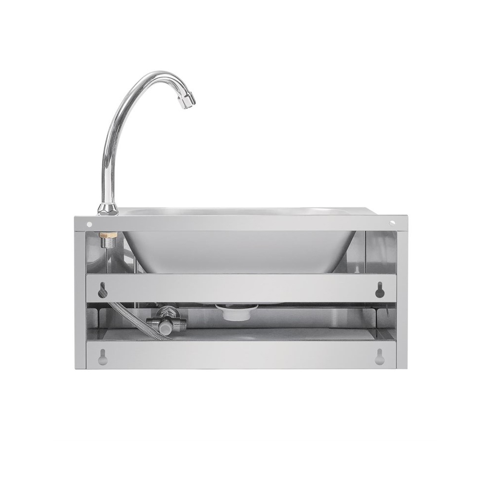 Wasbak met Kniebediening 440x345x495 mm – RVS (Inox) - Afbeelding 2