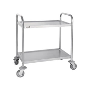 Vogue RVS serveerwagen 2 plateaus s