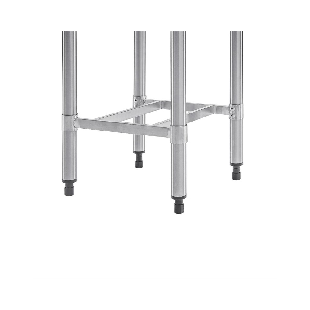 Demontabele RVS / Inox snijtafel met HDPE snijplank – 500 mm diep - Afbeelding 2