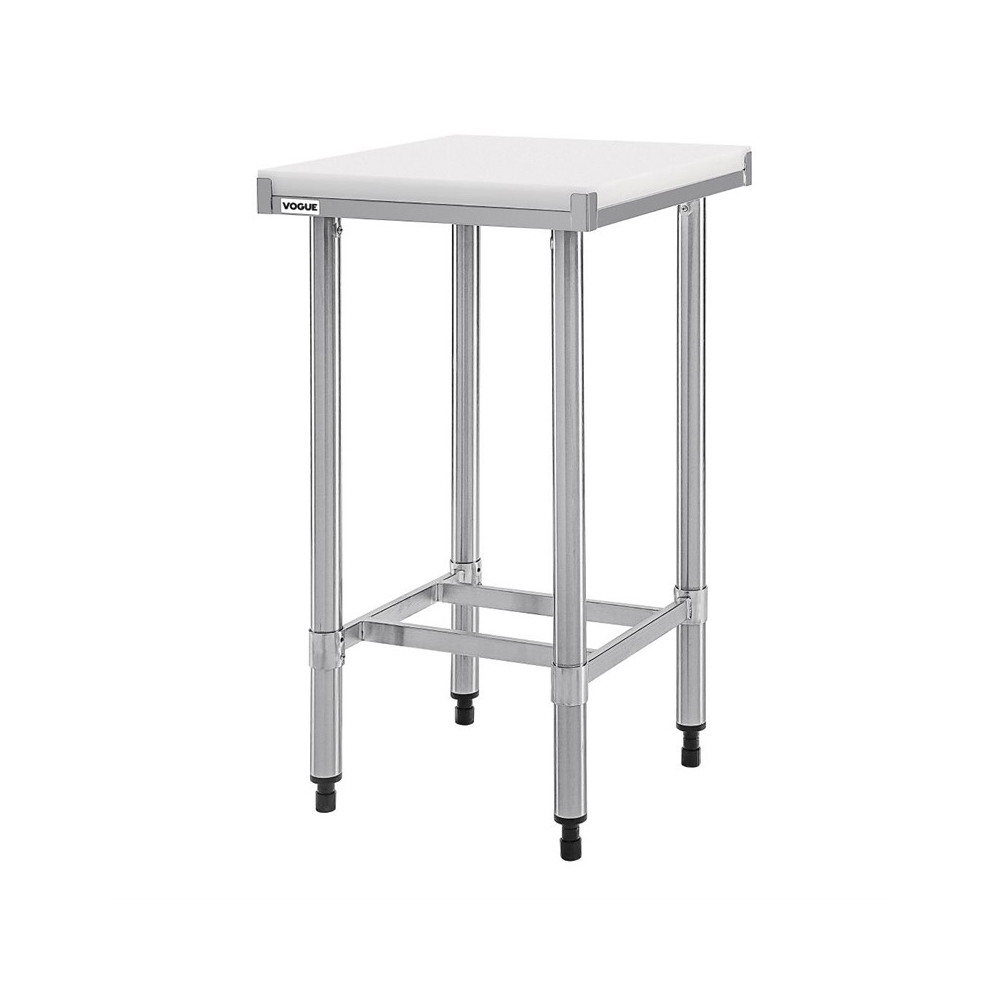 Demontabele RVS / Inox snijtafel met HDPE snijplank – 500 mm diep - Afbeelding 3