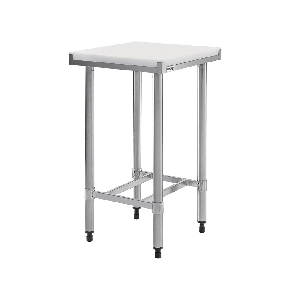 Demontabele RVS / Inox snijtafel met HDPE snijplank – 500 mm diep - Afbeelding 4