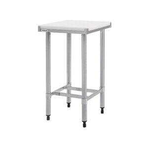 Vogue RVS snijtafel met HDPE snijplank 90x90x60cm -