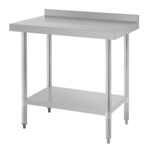 Vogue RVS werktafel met achteropstand
