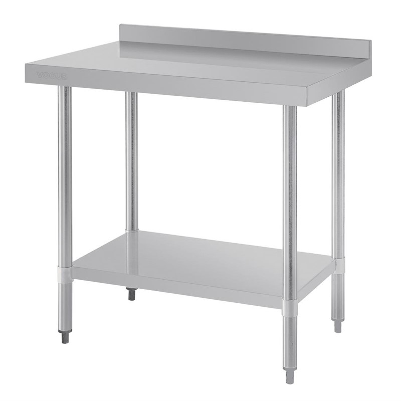 Vogue RVS werktafel met achteropstand