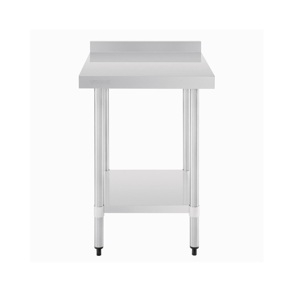 Demontabele RVS / Inox werktafel met achteropstand – 700 mm diep - Afbeelding 4