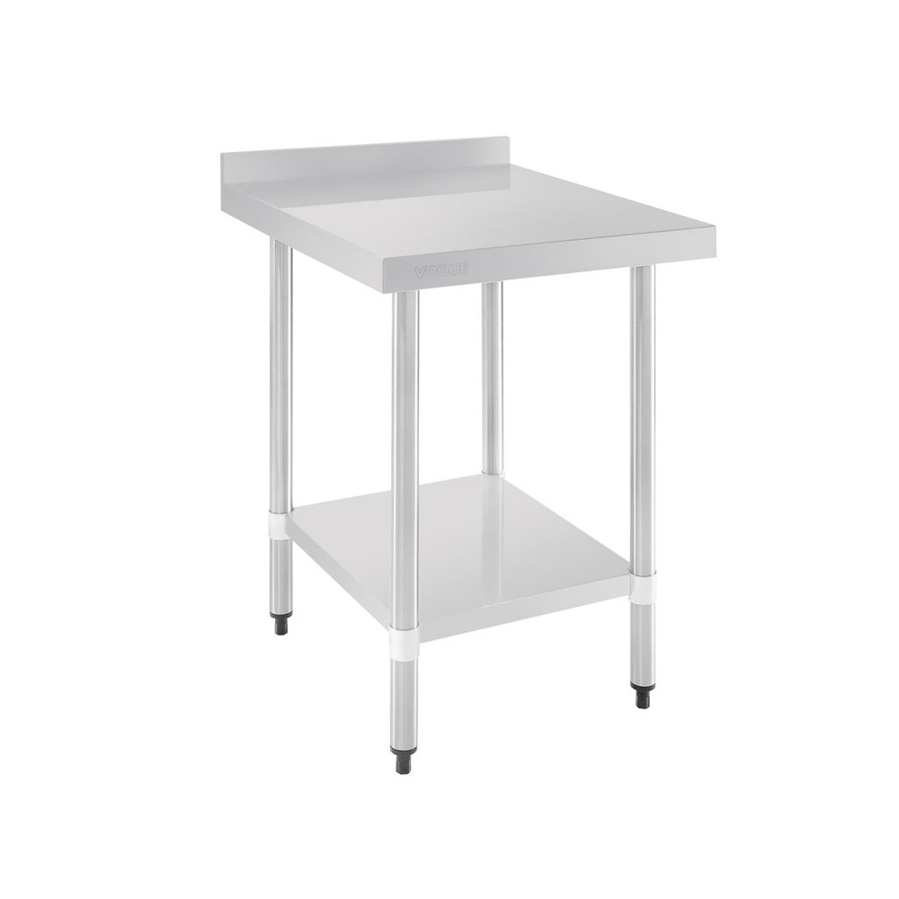 Demontabele RVS / Inox werktafel met achteropstand – 700 mm diep - Afbeelding 8
