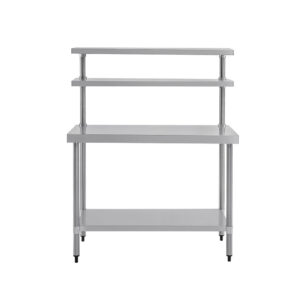 Vogue RVS werktafel met wandplanken