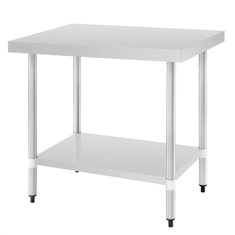 Vogue RVS werktafel zonder achteropstand 60cm diep