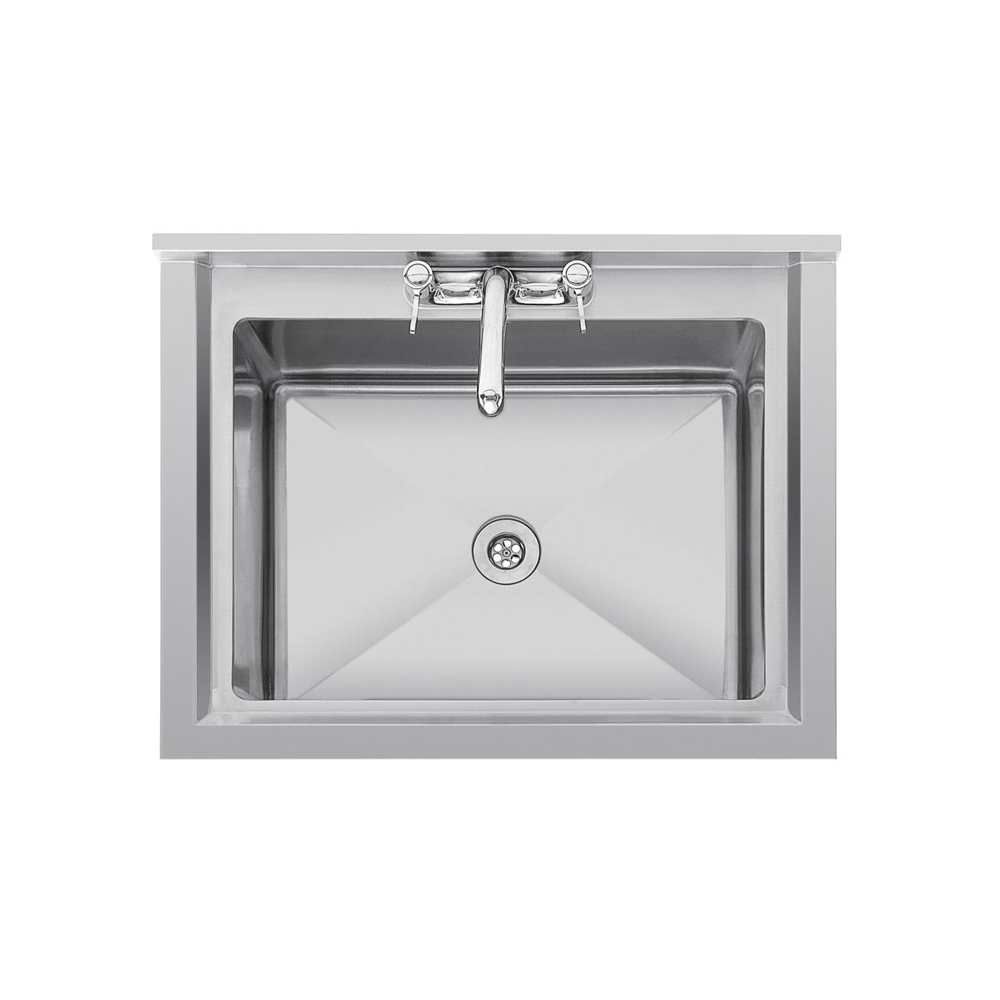 Demontabele RVS / Inox spoeltafel zonder bodemschap – 600 mm diep - Afbeelding 3