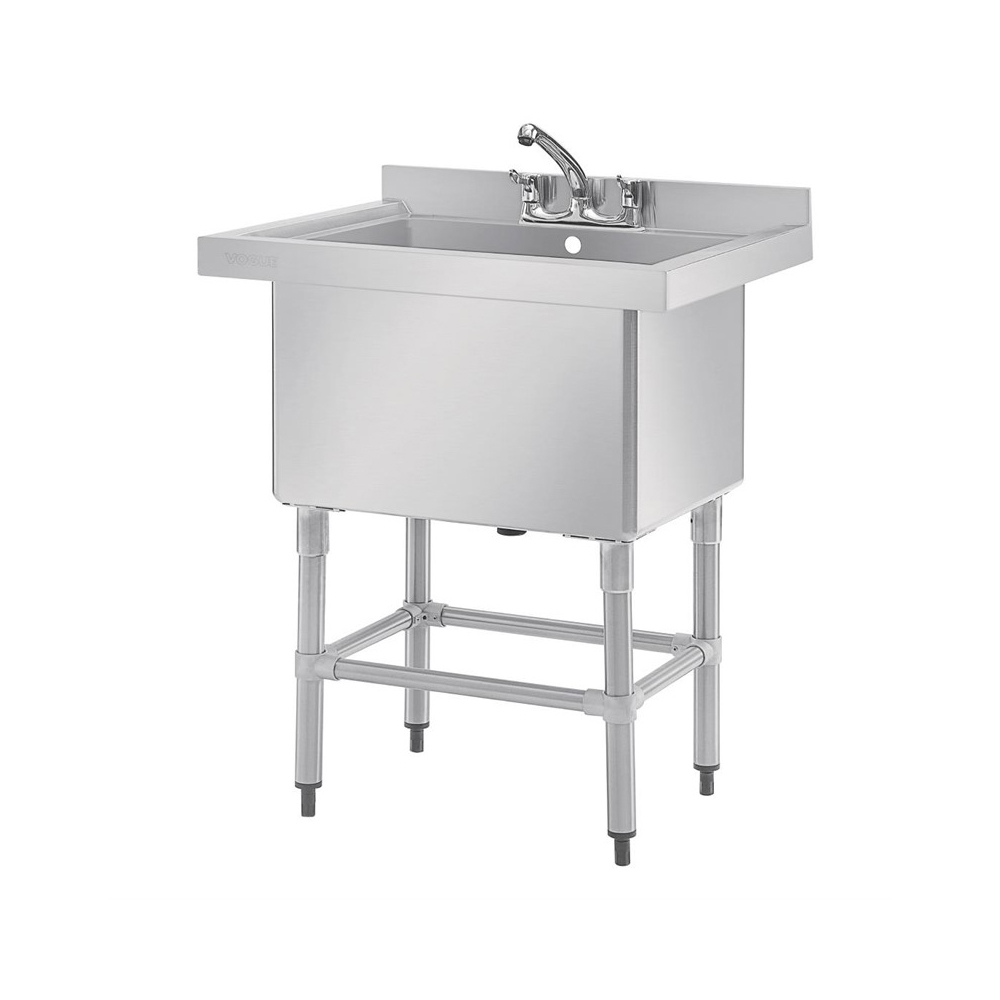Demontabele RVS / Inox spoeltafel zonder bodemschap – 600 mm diep - Afbeelding 5