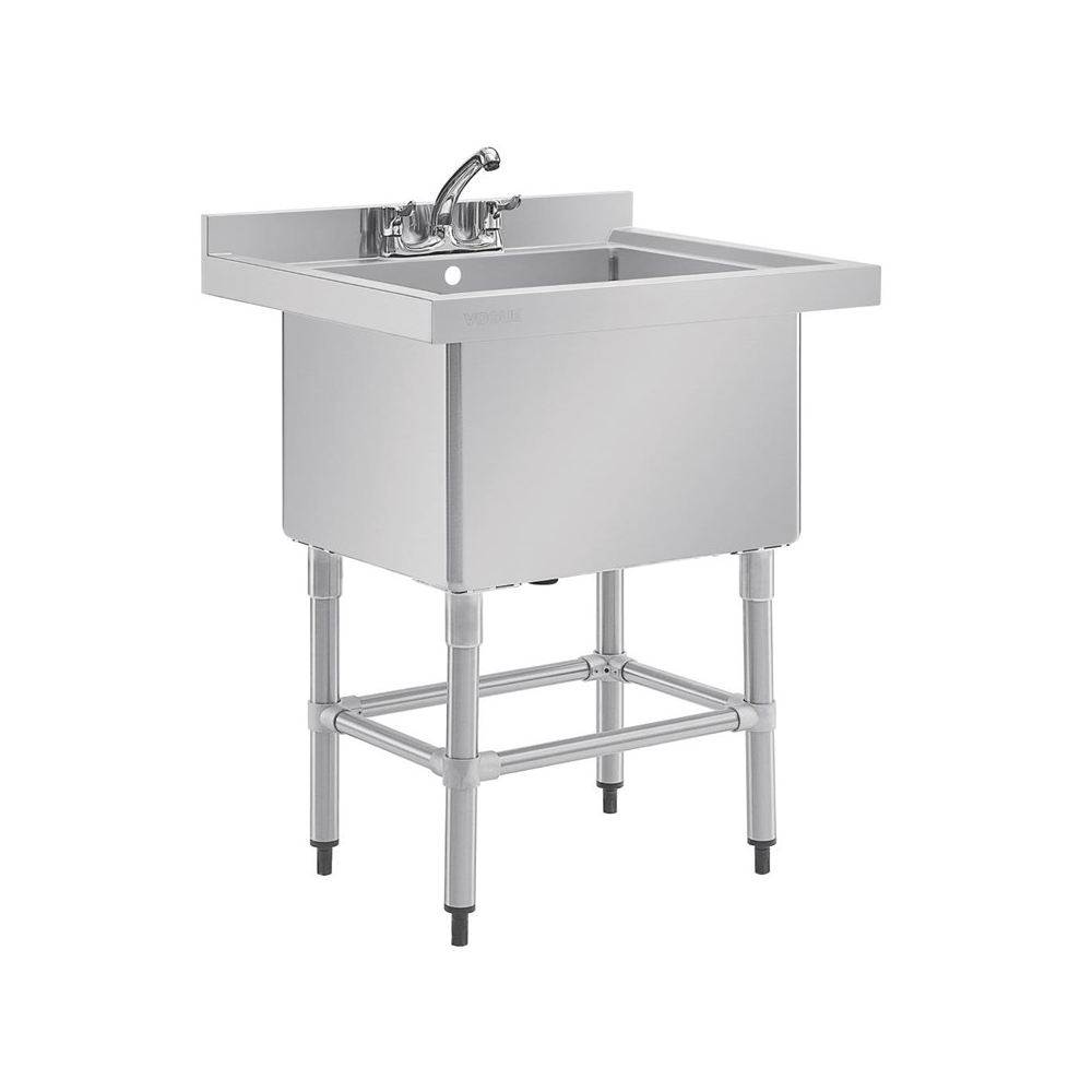 Demontabele RVS / Inox spoeltafel zonder bodemschap – 600 mm diep - Afbeelding 6