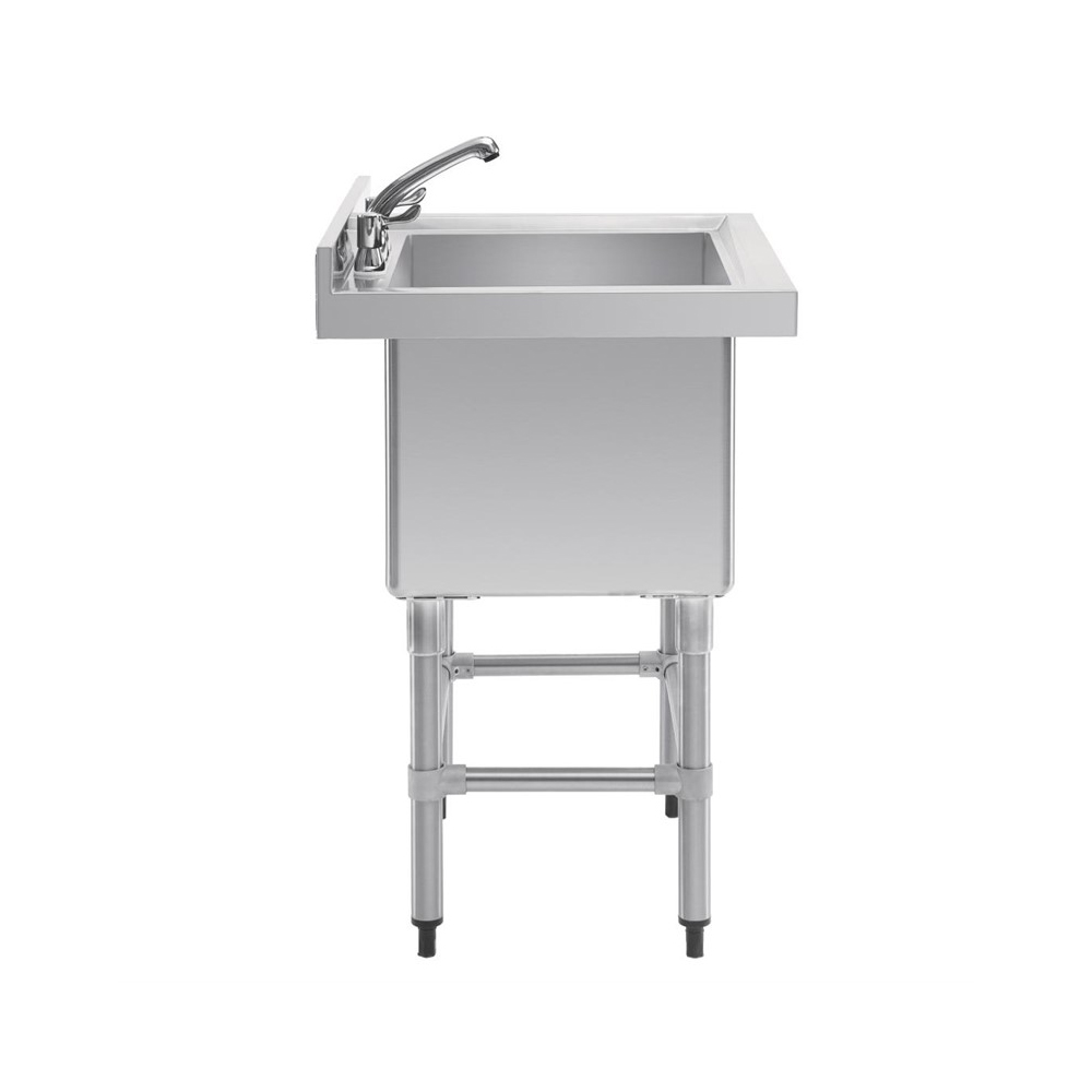 Demontabele RVS / Inox spoeltafel zonder bodemschap – 600 mm diep - Afbeelding 7