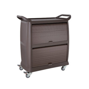 Vogue polypropyleen serveerwagen met 3 bladen - DK737
