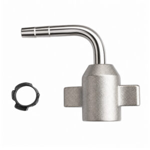 Aansluitset 3/8" gebogen tule voor CO₂ leiding
