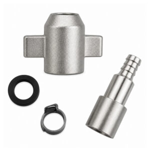 Aansluitset CO₂ 3/8 rechte tule 8×14 mm