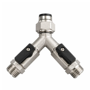 Afsluitkraan 2 kraans 5/8" (2x kogelkraan)