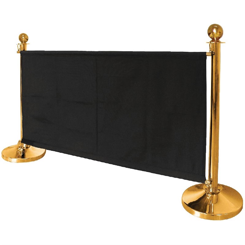 Bolero messing afzetpaal met bolle knop - Afbeelding 3