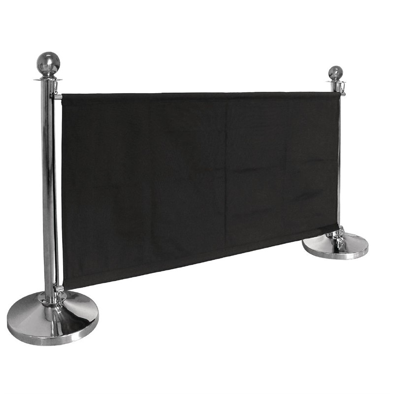 Bolero RVS afzetpaal met bolle knop - Afbeelding 3