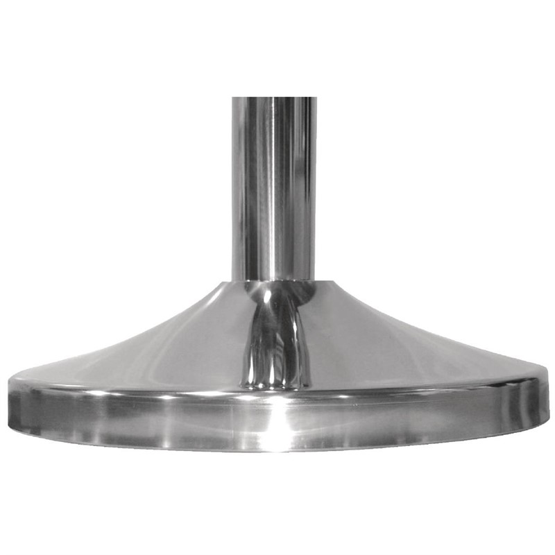 Bolero RVS afzetpaal met bolle knop - Afbeelding 4