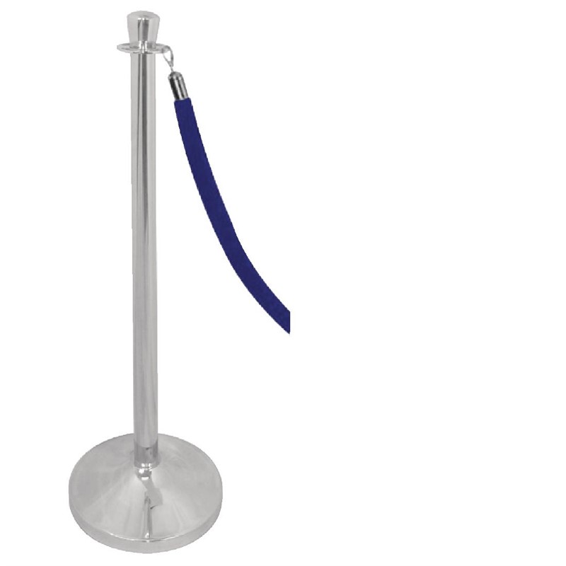 Bolero RVS afzetpaal met halfronde knop - Afbeelding 4