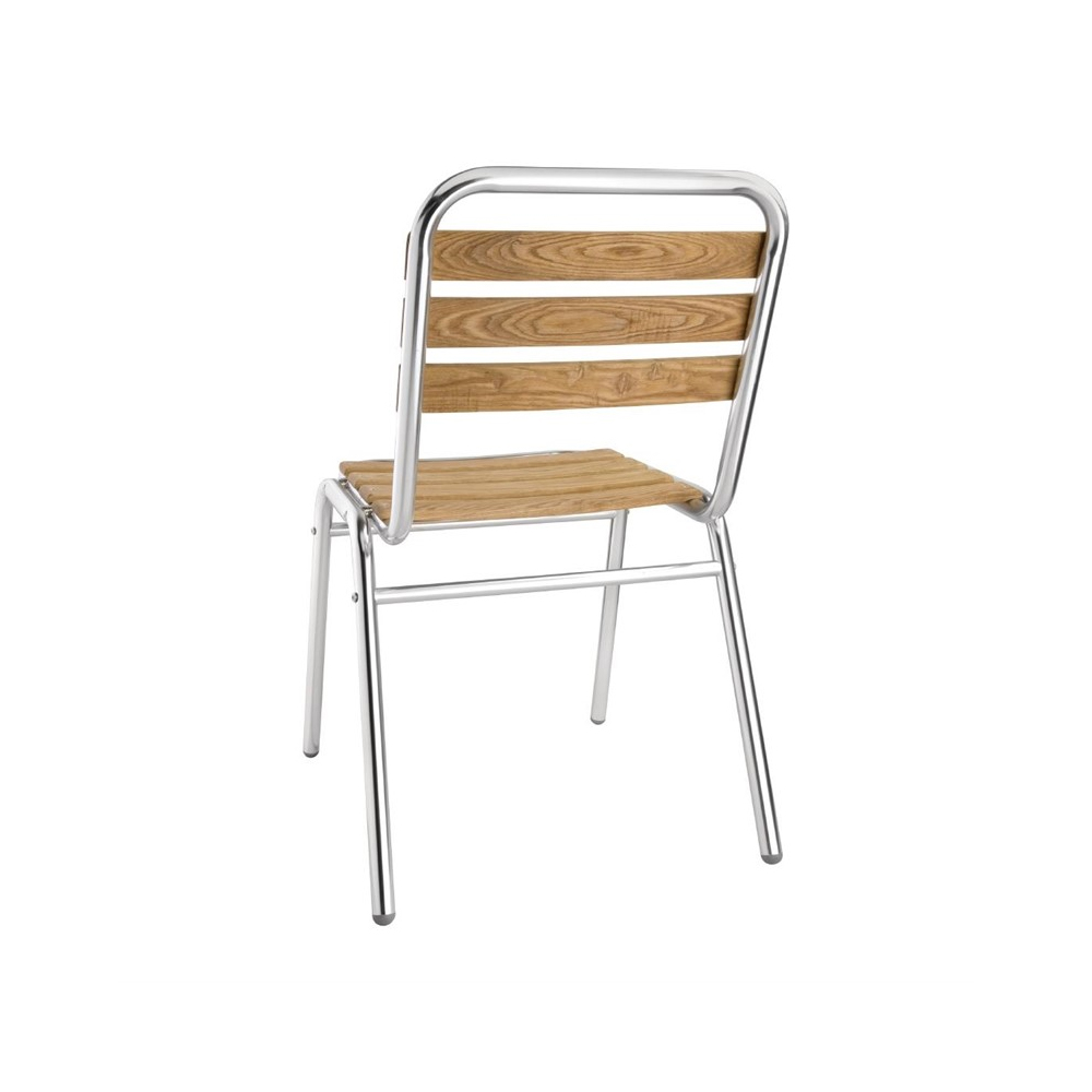 Bolero essenhouten terrasstoel zonder armleuning (per 4) - Afbeelding 6