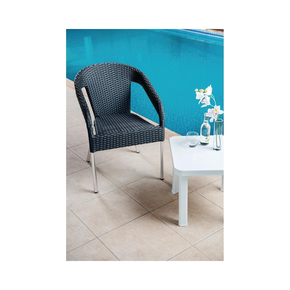 Bolero kunststof rotan terrasstoel (per 4) 780 mm hoog - Afbeelding 5