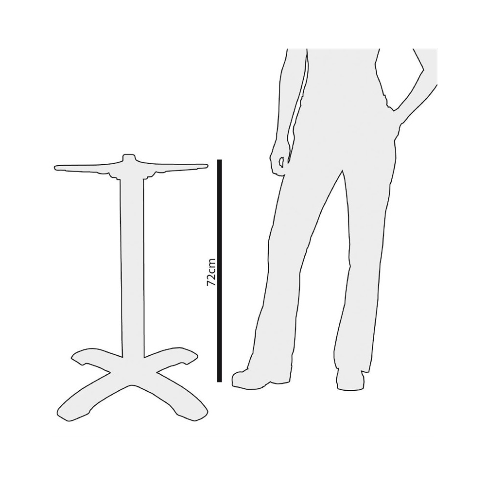 Bolero gietijzeren tafelpoot rond - Afbeelding 5