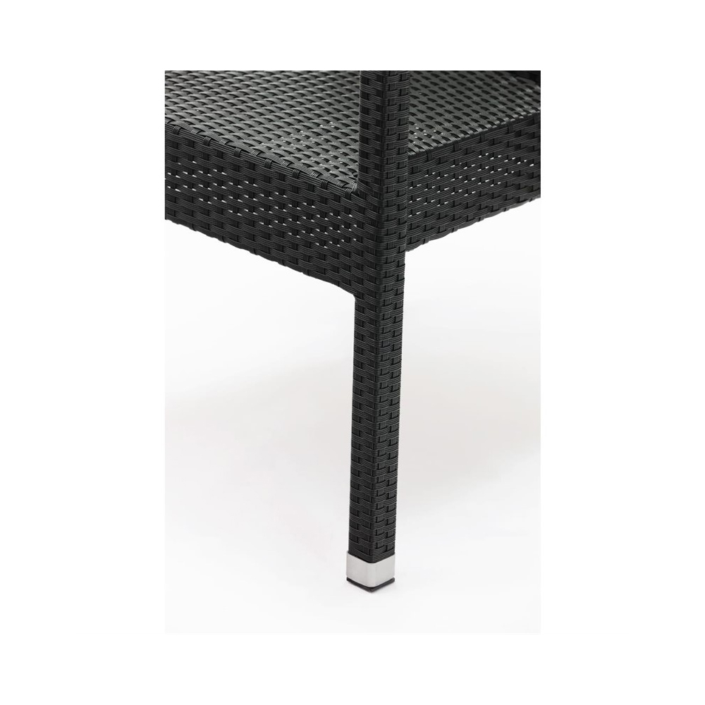 Bolero kunststof rotan terrasstoel met armleuning (per 4) - Afbeelding 4