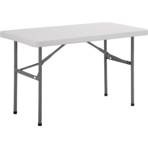 Bolero rechthoekige inklapbare tafel 122cm wit - U543 (3)