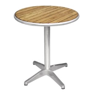 Bolero ronde tafel met essenhouten blad 60cm - U428 (2)