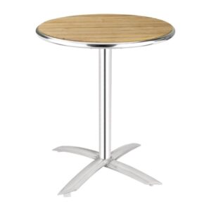 Bolero ronde tafel met kantelbaar essenhouten blad 60cm - U424 (2)